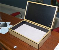 Lot 1038 - Christine Meyer Eaglestone Marquetry box (Broughton Gallery)