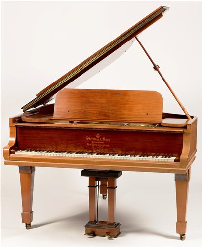 Lot 695 - Steinway boudoir grand piano