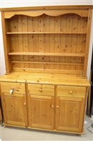 Lot 369 - Pine kitchen dresser