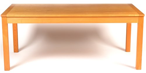Lot 1073 - Modern light ash dining table.