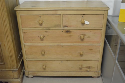 Lot 397 - Pine chest drawers