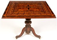 Lot 744 - A Victorian tilt-action table.