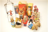 Lot 1099 - Mechanical toys, clowns and others