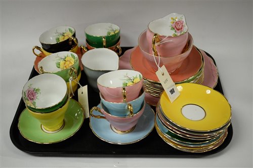 Lot 180 - Multi Coloured Tea Set