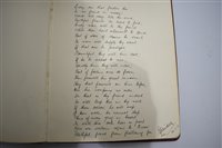 Lot 173 - Autograph book and Common Place book