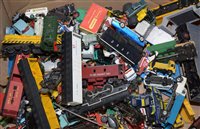 Lot 1868 - Box of trains and die-cast toys