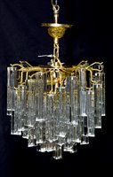 Lot 1060 - A pair of 1970's chandeliers.