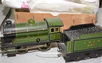 Lot 1853 - Bing 0-Gauge loco and tender