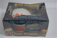 Lot 1412 - Buck Rogers helmet and Space Sound Gun and Playset