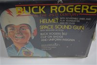 Lot 1412 - Buck Rogers helmet and Space Sound Gun and Playset