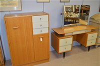 Lot 1155 - G-Plan dressing table; and a gent's wardrobe.