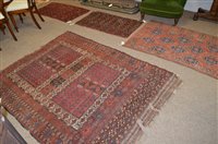 Lot 663 - Four Tukoman rugs.