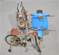 Lot 1604 - Mobo horse and two bikes