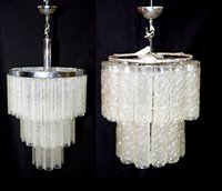 Lot 1059A - Two chandeliers.