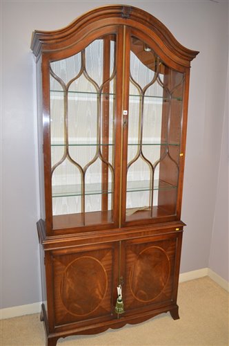 Lot 720 - mahogany display cabinet