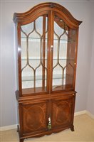 Lot 720 - mahogany display cabinet