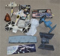Lot 1210 - Star Wars fighters by Kenner and others