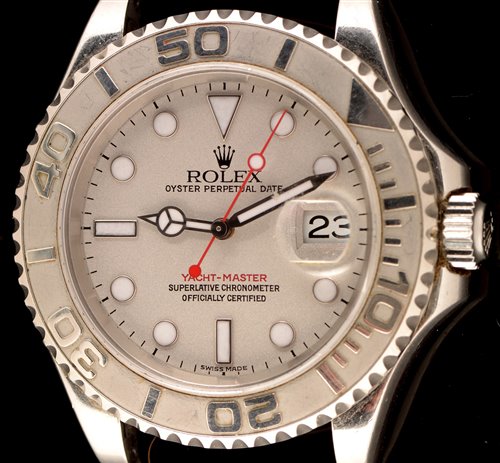Lot 468 - Rolex Yacht-Master gent's watch with box and papers.
