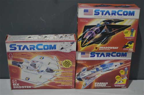 Lot 1433 - Starcom vehicles by Mattel and Coleco