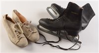 Lot 10A - Ice skates and cricket shoes