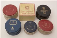 Lot 64 - Hardy reel pouches and box