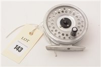Lot 143 - Hardy's of Alnwick bright polished alloy prototype fly reel