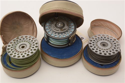 Lot 165 - Hardy's of Alnwick, "Zenith" multiplier salmon reel and spare spools