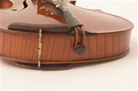 Lot 70 - Guiseppe Branzoli Violin 2 bows/cased