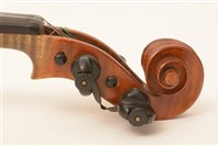 Lot 70 - Guiseppe Branzoli Violin 2 bows/cased