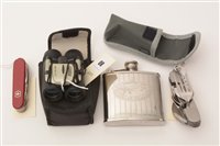 Lot 80 - Pocket knife, binoculars and other items
