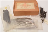 Lot 84 - Wooden box containing flytying tools, and other items