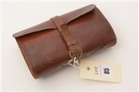 Lot 85 - Hardy Brother's Alnwick, leather cast and fly wallet