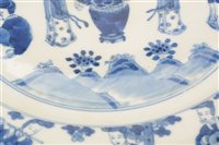 Lot 2 - Chinese blue and white plate.