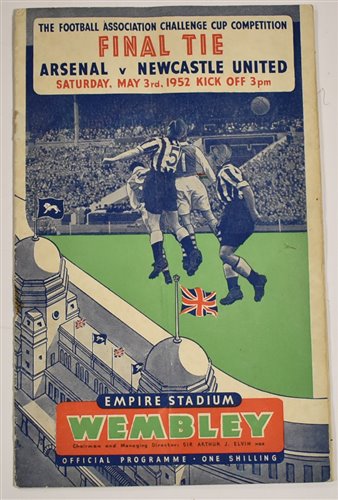 Lot 160 - Newcastle United 1952 FA Cup final programme