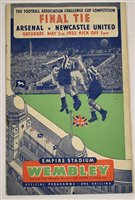 Lot 160 - Newcastle United 1952 FA Cup final programme