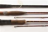Lot 22a - A Salmon Tailer together with Hardy two piece split cane
