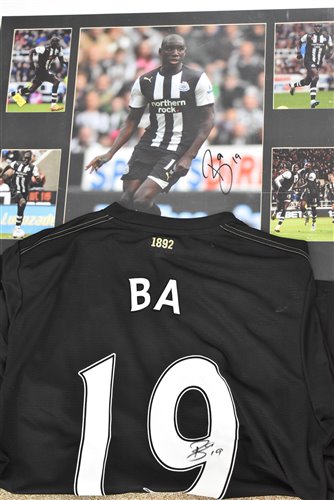 Lot 193 - Demba Ba signed shirt and montage