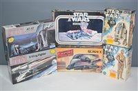 Lot 1358 - Star Wars kit models