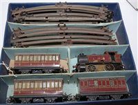 Lot 1843 - Hornby "0" Garage 101 train set boxed