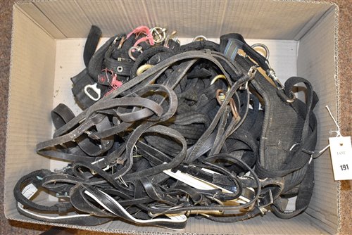 Lot 191 - Horse tack to include a breaking set