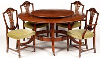 Lot 719 - Chapmans 'Siesta' dining table., cabinet and twelve matching chairs