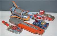 Lot 1089 - Tin plate space vehicles