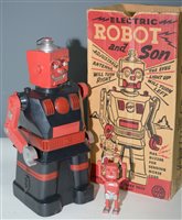 Lot 1058 - Marx Electric Robot and Son