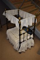 Lot 1995 - Edwardian dolls bed