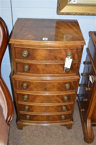 Lot 704 - Mahogany chest of drawers