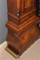 Lot 682 - L. Lesh, Glasgow: a Victorian figured walnut longcase clock.