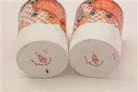 Lot 98 - Royal Crown Derby coffee cans and saucers.