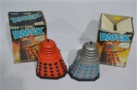 Lot 1385 - Two Palitoy Talking Daleks