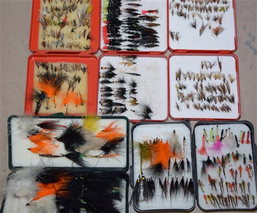 Lot 212 - A collection of wet, dry and reservoir flies