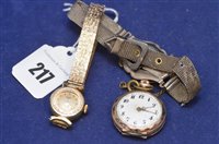 Lot 217 - Gold watch and another watch